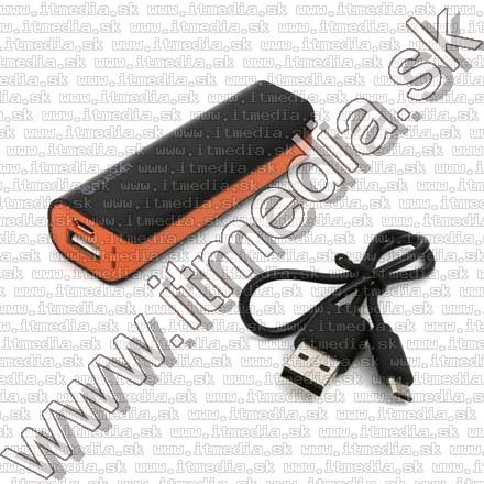 Image of Platinet Powerbank 2200mAh Black + Orange (42920) (Plastic) (IT11092)